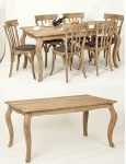 SOLID WOOD DINNING TABLE AND CHAIR