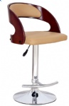 WOOD WITH PU COVER BAR CHAIR