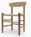 WOOD CHAIR WITH ROPE SEAT