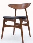 DARK OAK WOOD CHAIR