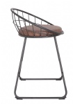 METAL BAR STOOL WITH CUSHION